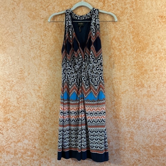 🌺SALE🌺 LAUNDRY by Shelli Segal sleeveless multicolor Patterned Dress size 4 - Picture 1 of 9